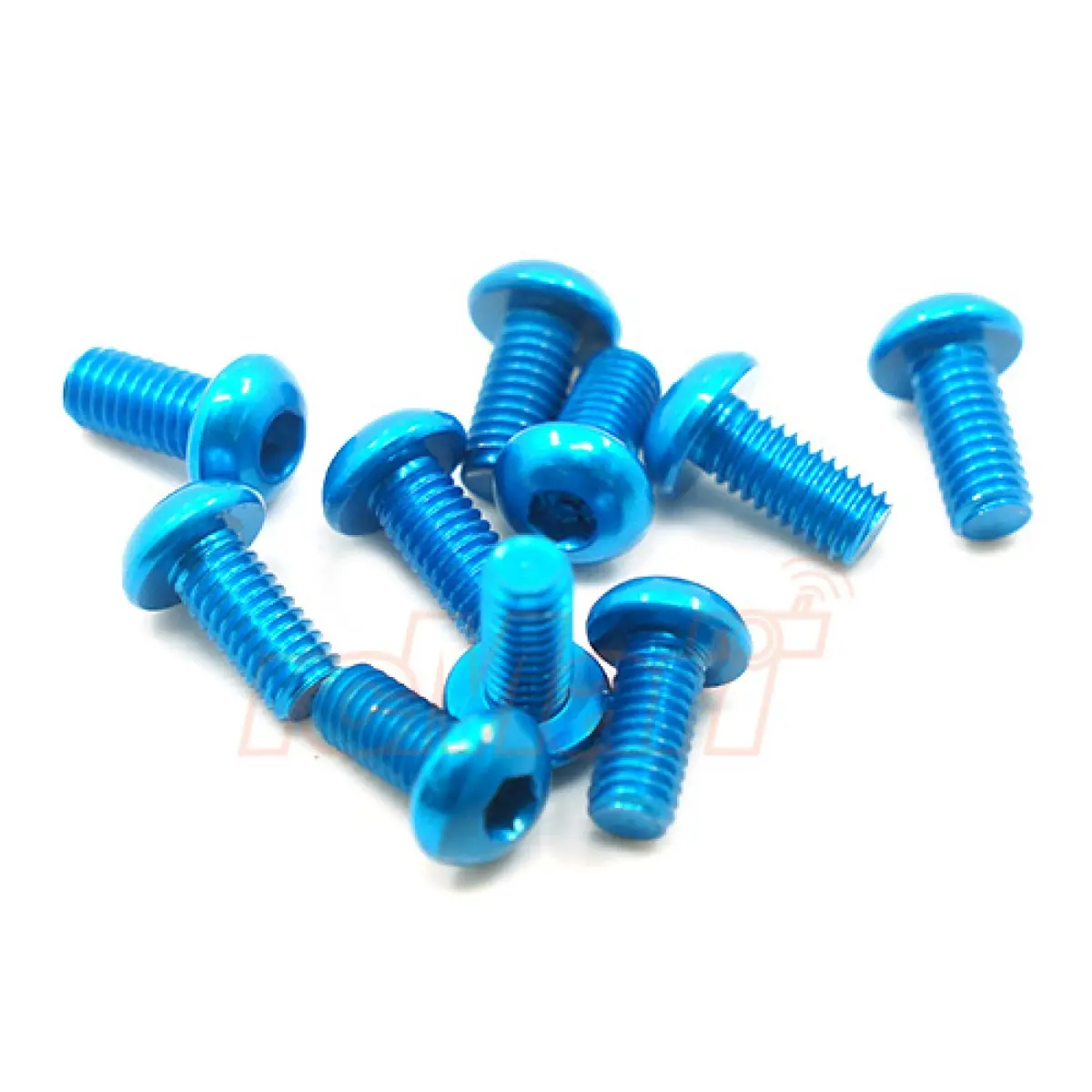 Hamilton Hobbies 3X12 Blue Alum Screw 7075 (4)  (Ham133988) 1