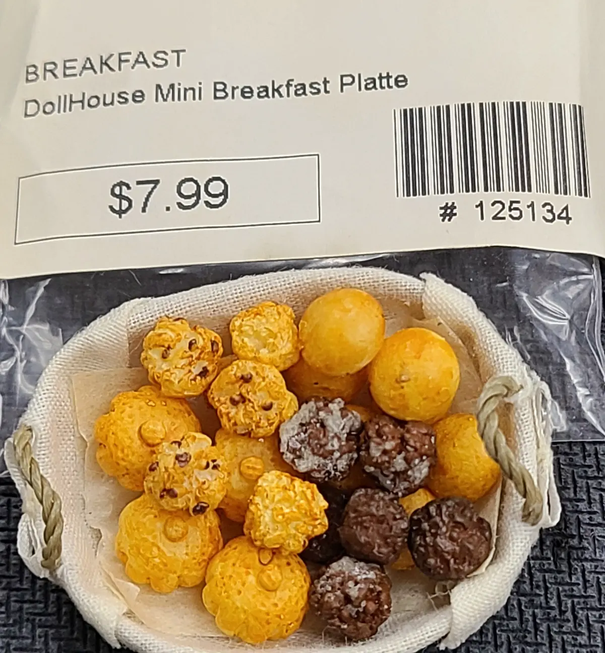 Dollhouse Mini Breakfast Platte  (Breakfast) 1