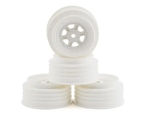 De Racing Gambler Rear Sprint Wheels (Ae/Tlr) (White) W/12Mm Hex  (Der-Gsr-Aw) 1