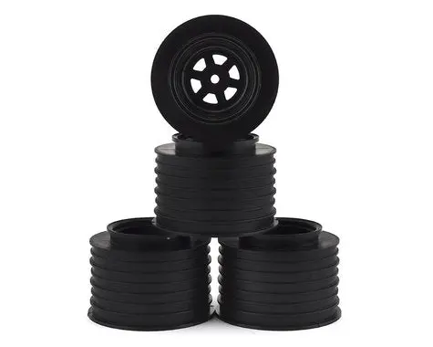 De Racing Gambler Rear Sprint Wheels (Ae/Tlr) (Black) W/12Mm Hex  (Der-Gsr-Ab) 1