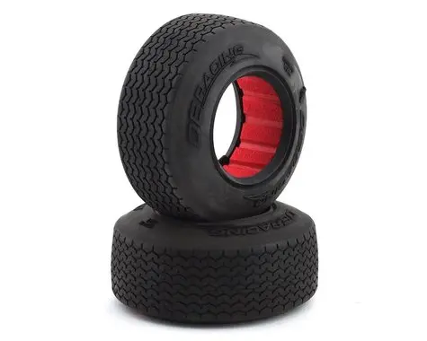 De Racing Outlaw Sprint Hb Dirt Oval Front Tires W/Red Insert (2) (Clay)  (Der-Osf2-C1) 1