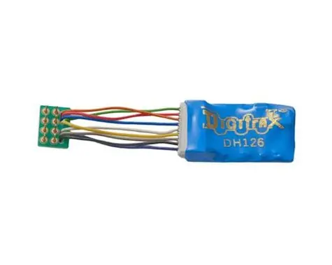 Digitrax, Inc. Ho Dcc Decoder Series 6, 3.2" Wires 2Fn 9-Pin 1.5A  (Dgtdh126p) 1