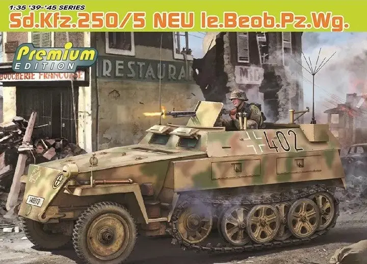 Dragon Models 1/35 Sdkfz 250/5 Neu Iebeobwg Halftrack (Premium Edition)  (Dml6636) 1