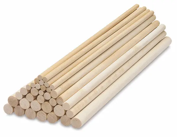Balsa 3/8 Dia X 36 Hardwood Dowel (359) 1
