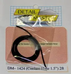Detail Master 1/24-1/25 2Ft. Coolant Hose Black (1-1/2" Dia.)   (Dm-1424) 1