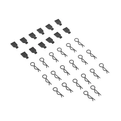 Duratrax 1/10 Body Clips (20)/Rubber Pull Tabs (12)  (Dtxc2650) 1