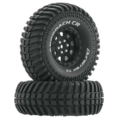 Duratrax Approach Cr C3 Mounted 1.9" Crawler Black (2)  (Dtxc4030) 1