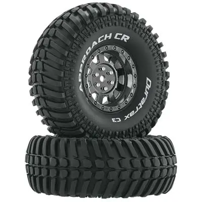 Duratrax Approach Cr C3 Mntd 1.9" Crawler Blk Chr (2)  (Dtxc4031) 1