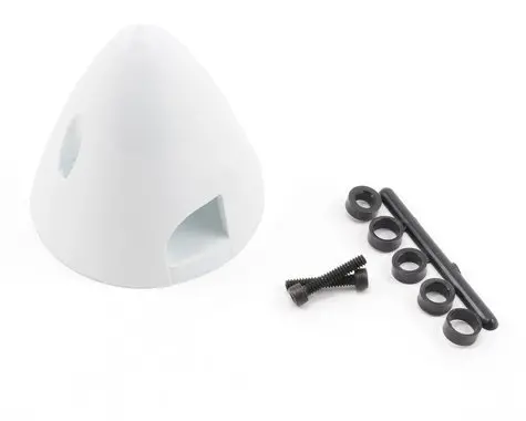 Dubro 2-1/2" 4 Pin Spinner (White)  (Dub284) 1
