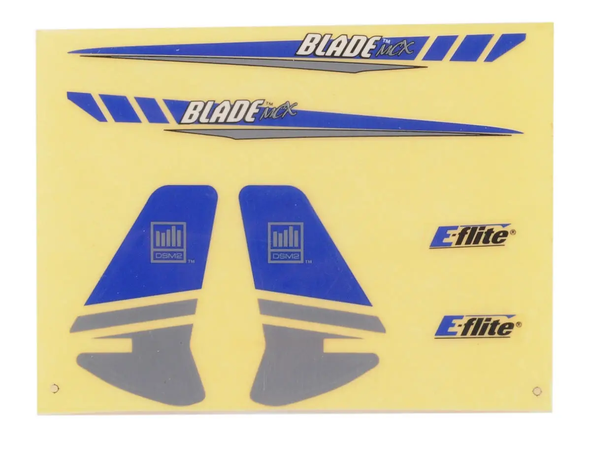 Blade Graphics Decal Sheet (Blue/Silver)  (Eflh2230) 1