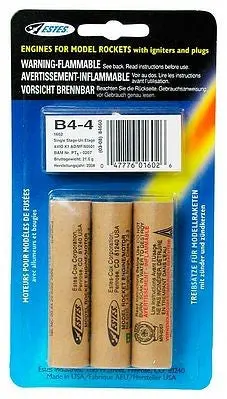 Estes B4-4 Rocket Engines  (Est1602) 1