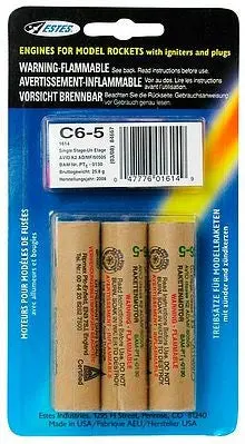 Estes C6-5 Rocket Engines  (Est1614) 1
