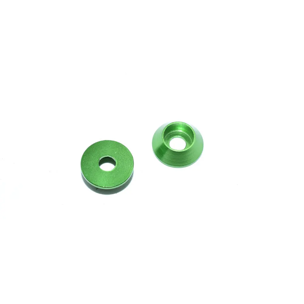 Hamilton Hobbies Aluminum Small Green Washers 3Mm (4) (Ham130458) 1