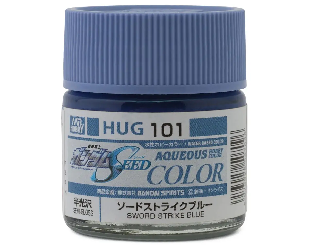 Mr. Hobby "Aqueous Gundam Color" Acrylic Paint  Gundam Blue) (10Ml) (Semi Gloss)   (Guzhug101) 1