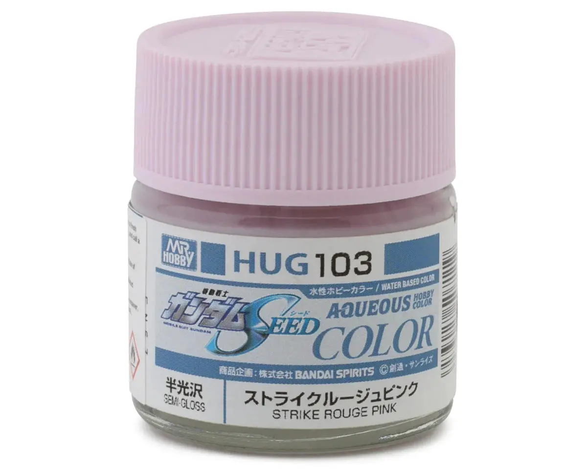 Mr. Hobby "Aqueous Gundam Color" Acrylic Paint (Gundam Pink) (10Ml) (Semi Gloss)   (Guzhug103) 1