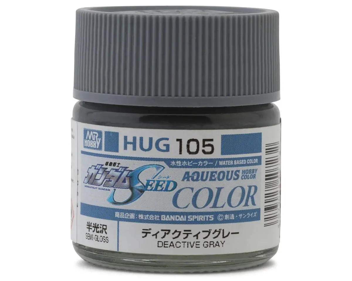 Mr. Hobby "Aqueous Gundam Color" Acrylic Paint (Gundam Grey) (10Ml) (Semi Gloss)   (Guzhug105) 1