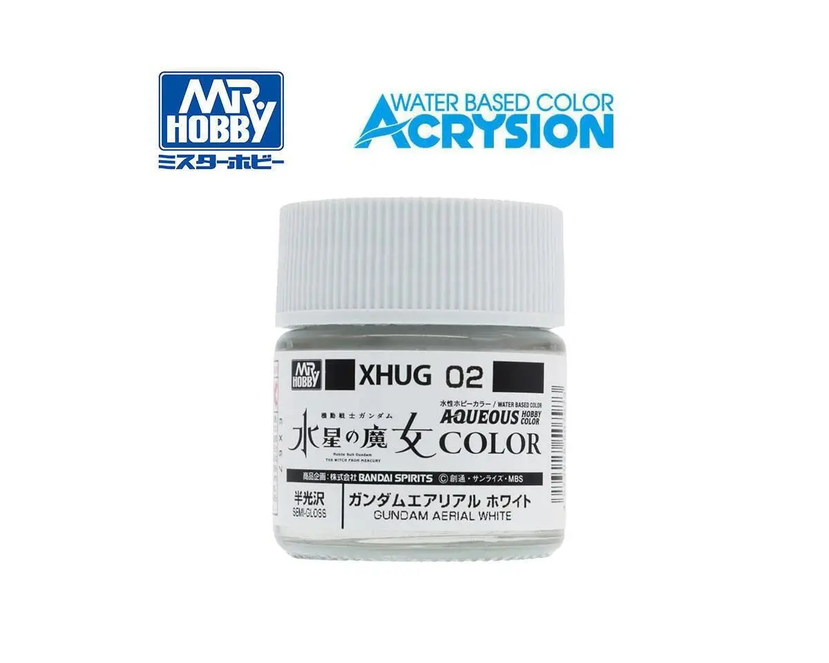 Mr. Hobby Xhug02 Gundam Aerial White "Aqueous Gundam Color"   (Guzxhug02) 1