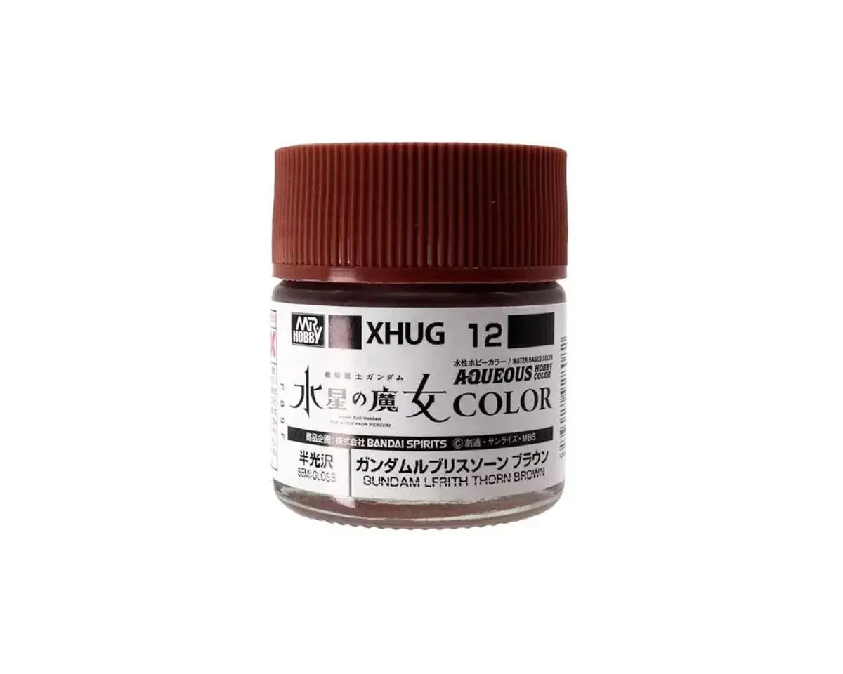 Mr. Hobby  Xhug12 Gundam Lfrith Thorn Brown "Aqueous Gundam Color"   (Guzxhug12) 1