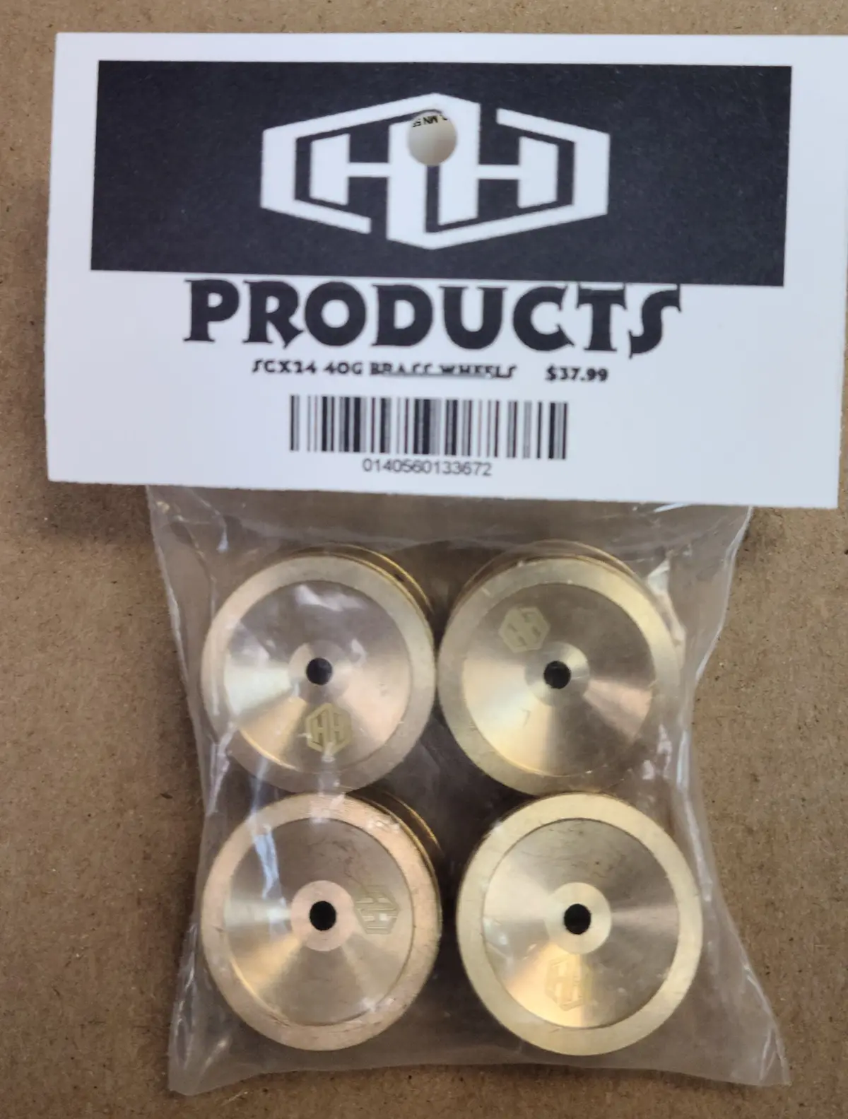 Hamilton Hobbies Scx24 40G Brass Wheel  (Ham133672) 1
