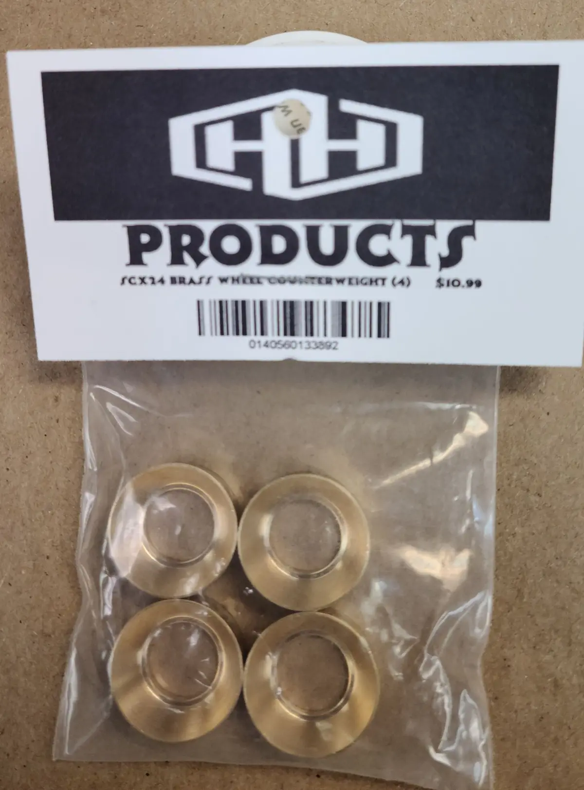 Hamilton Hobbies Scx24 Brass Wheel Counterweight  (Ham133892) 1