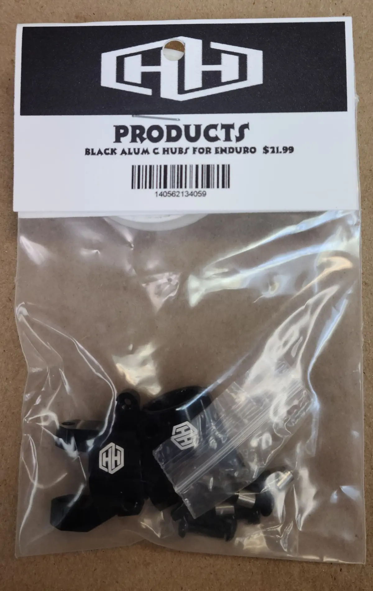 Hamilton Hobbies Enduro Alum C Hubs - Black  (Ham134059) 1