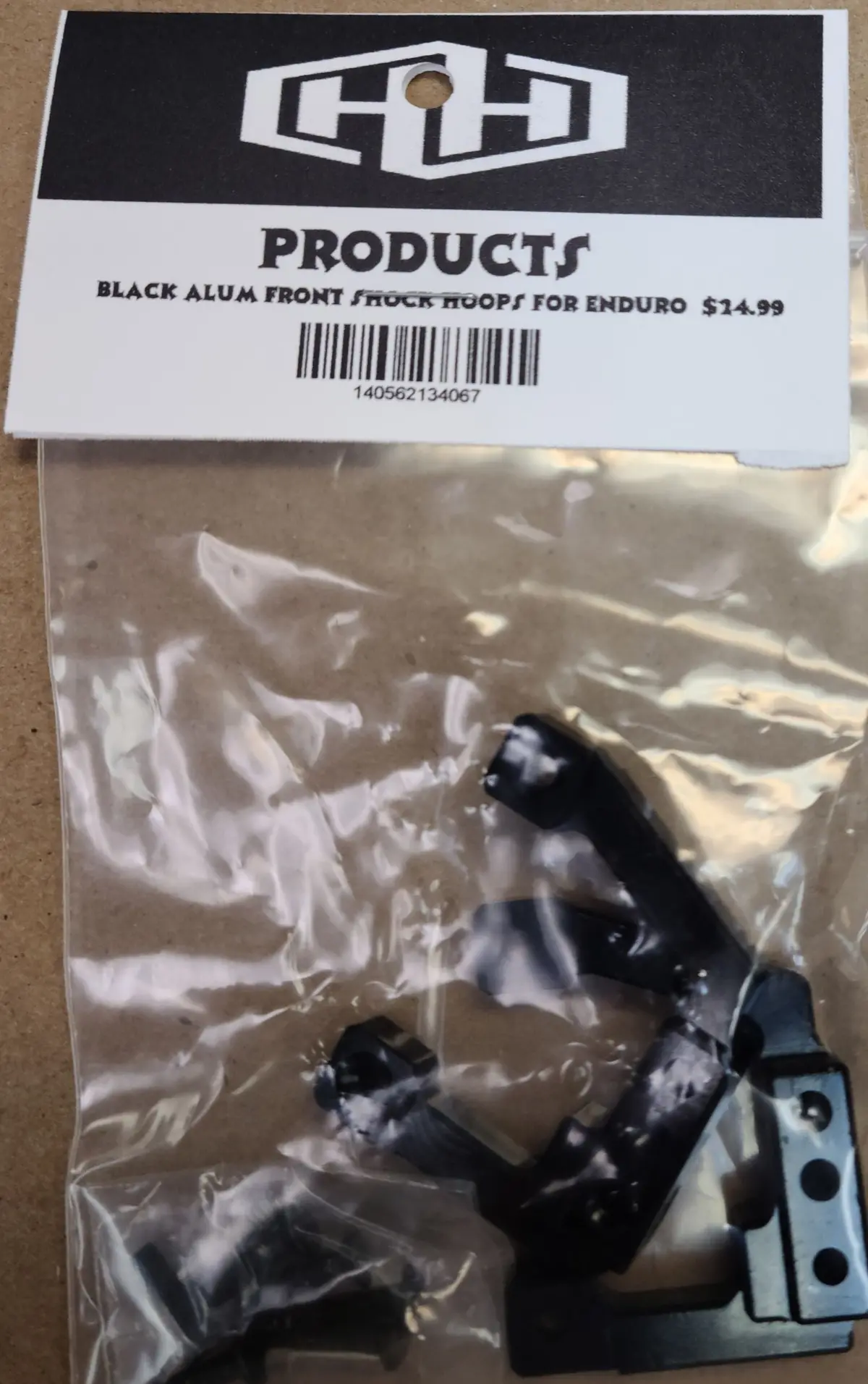 Hamilton Hobbies Black Alumunim Shock Hoops For Enduro   (Ham134067) 1