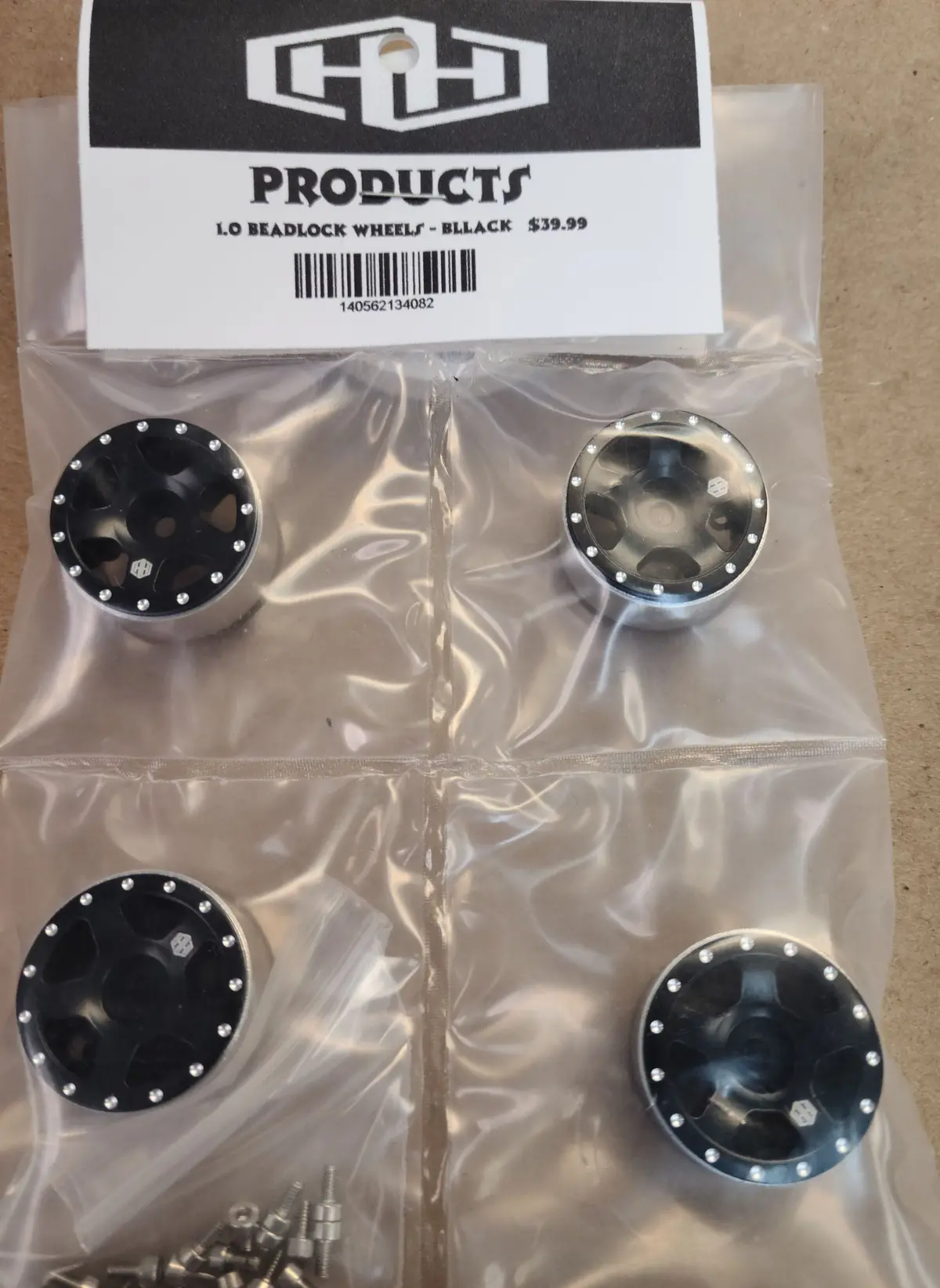 Hamilton Hobbies Scx24 Starfish Beadlock - Black   (Ham134082) 1