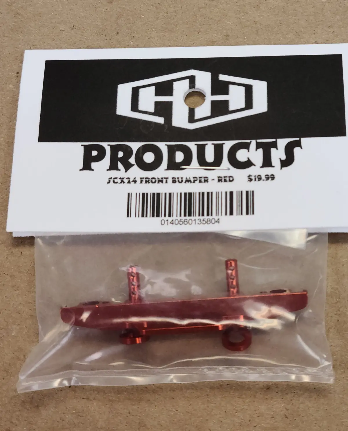 Hamilton Hobbies Scx24 Front Bumper - Red (Ham135804) 1