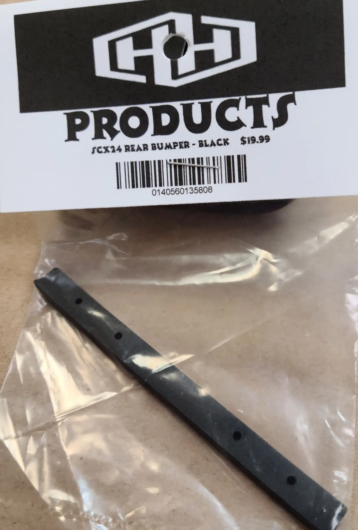 Hamilton Hobbies Scx24 Rear Bumper - Black   (Ham135808) 1