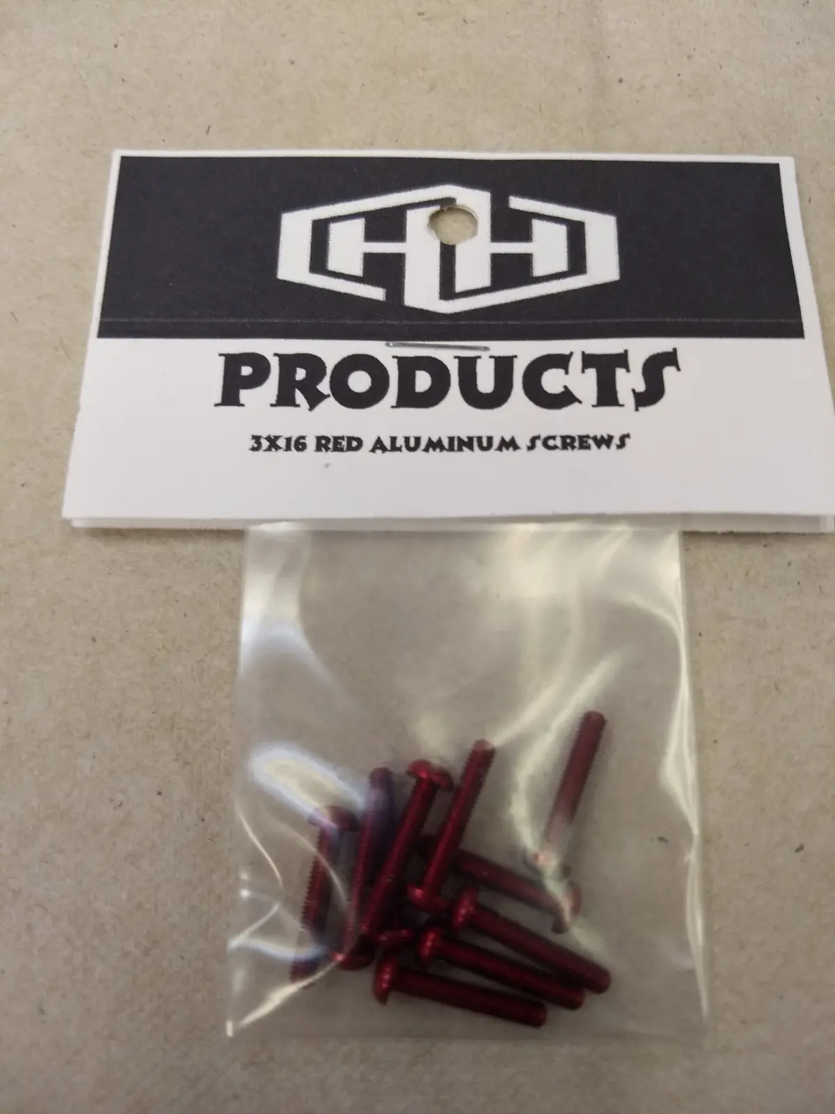 Hamilton Hobbies 3X16 Aluminum Red Countersunk Screws (Ham128569) 1