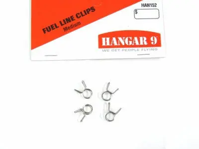 Hangar 9 Fuel Line Clips - Medium  (Han152) 1