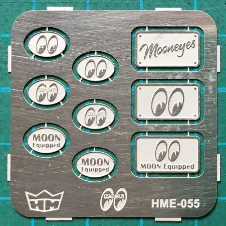 Highlight 1/24-1/25 Mooneyes Car Club Plaques (Various Designs) (Hmo55) 1