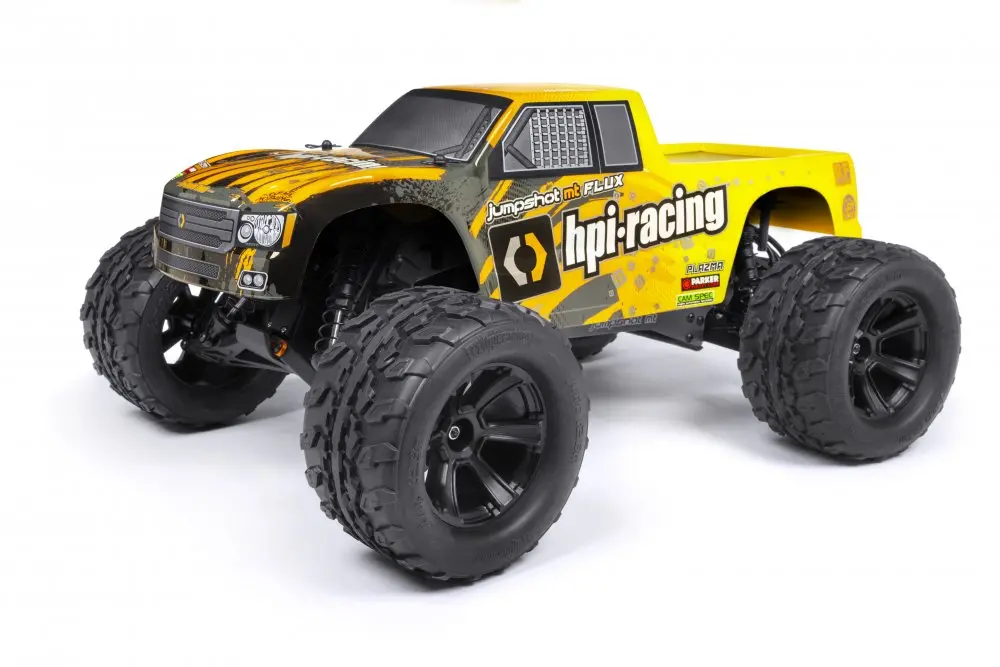 Hpi Jumpshot 1/10 Monster Truck Flux 2Wd Grey / Yellow, Rtr  (Hpi160030) 1