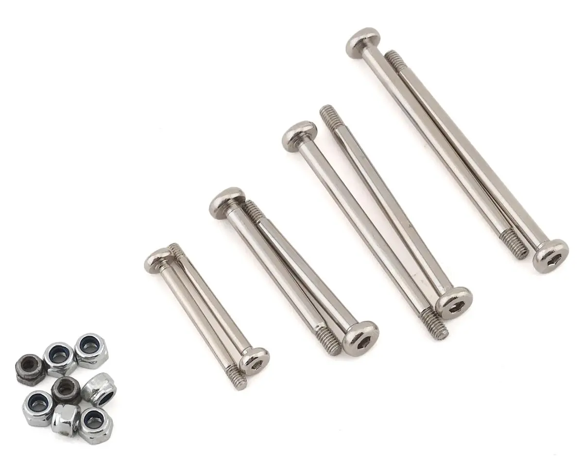 Hot Racing Traxxas Slash Hardened Chrome Plated Steel Hinge-Pin Set  (Hraste1568e08) 1