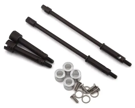 Hot Racing Axial Scx24 +4Mm Wide Track Steel Drive Stub Axle Set  (Hrasxtf39w04) 1