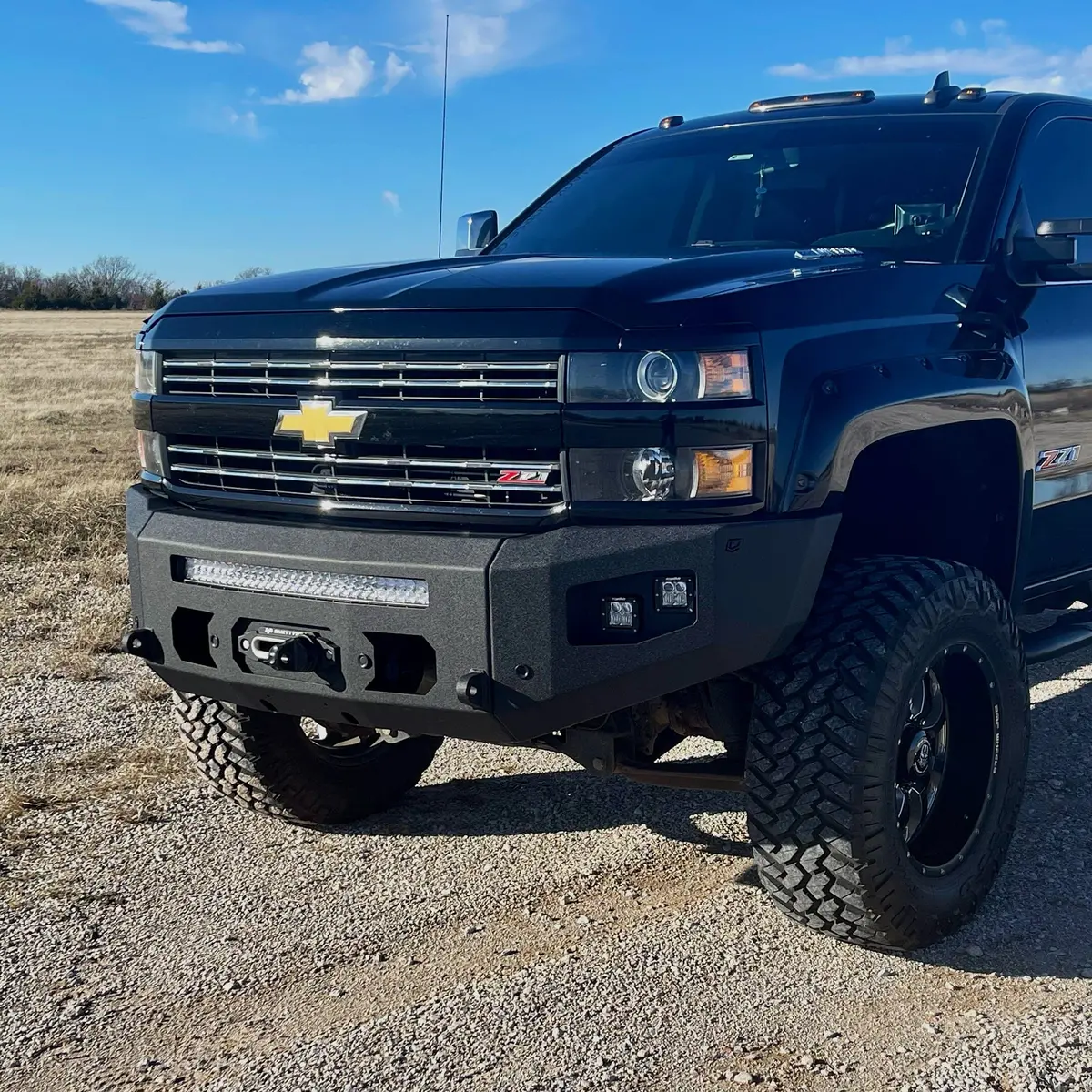 Chassis Unlimited 2015-2019 Chevy Silverado 2500/3500 Attitude Front Winch Bumper 1