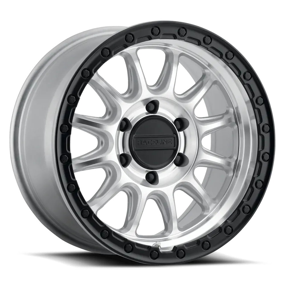 Raceline 960Mb - Alpha Machined Face W/Satin Black Bead Ring 1