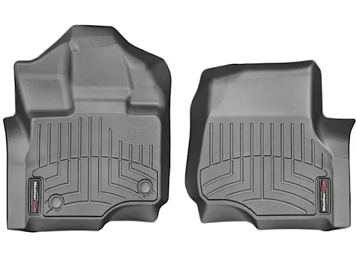 15-C F150 Supercrew/Supercab (W/1St Row Bucket Seating) W/Dual Floor Posts Front Floorliner Black 1