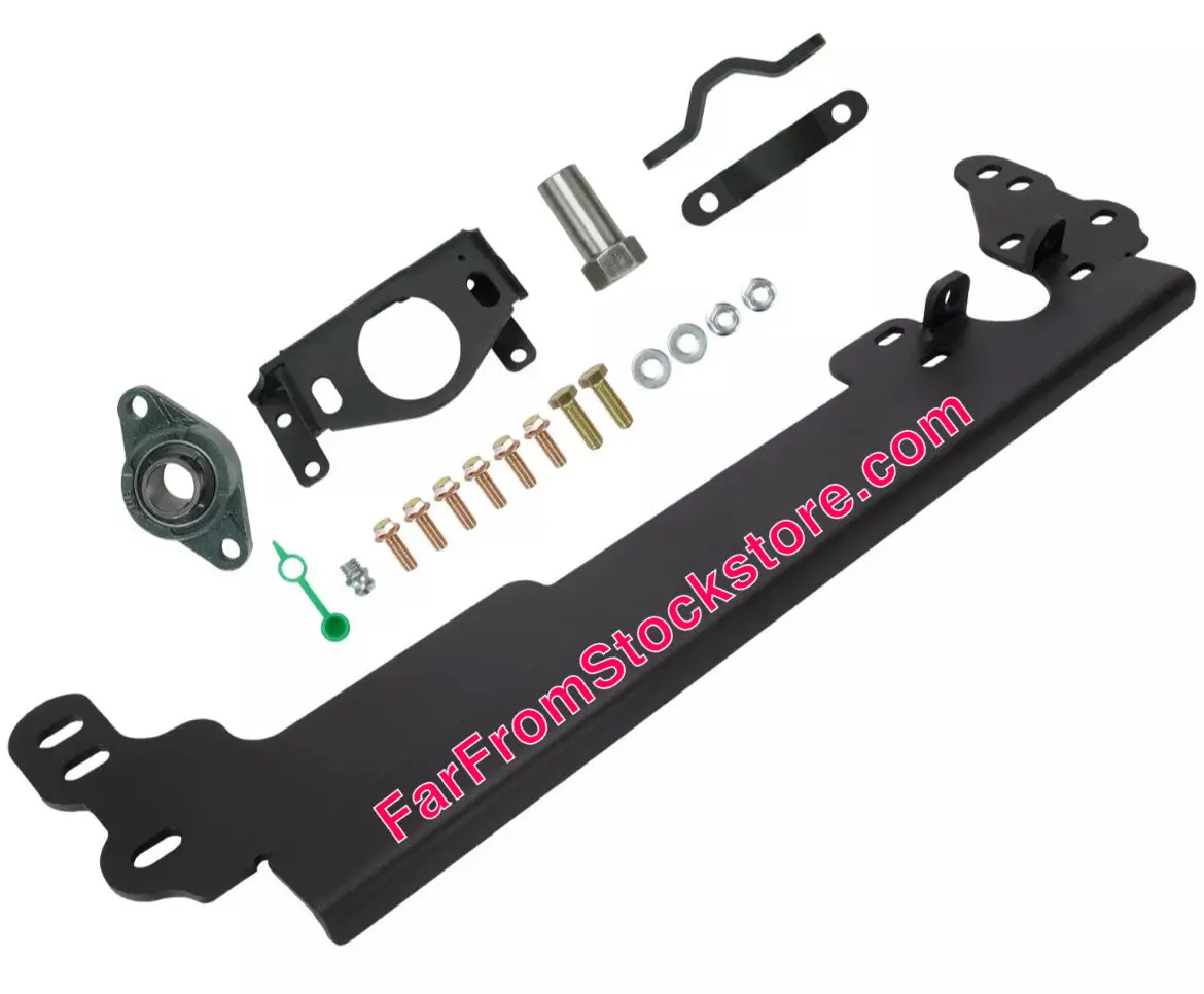 1984-2001 Jeep Cherokee Xj Steering Box Brace With Sector Shaft Support 1