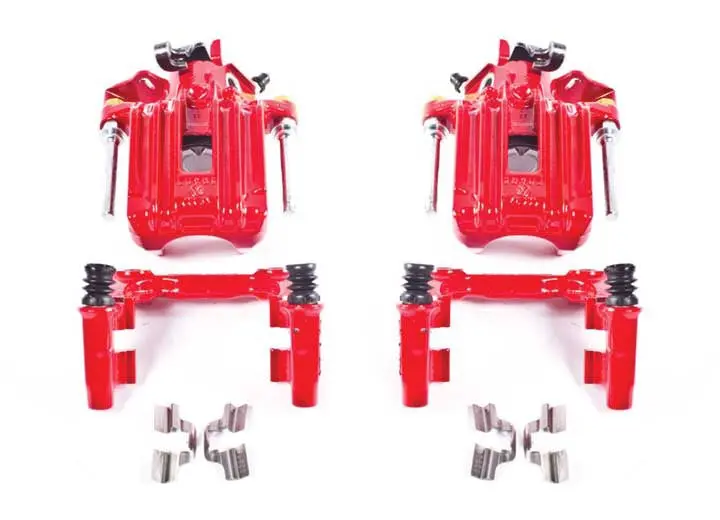 Jetta Tdi Red Powder Coated Performance Calipers 1