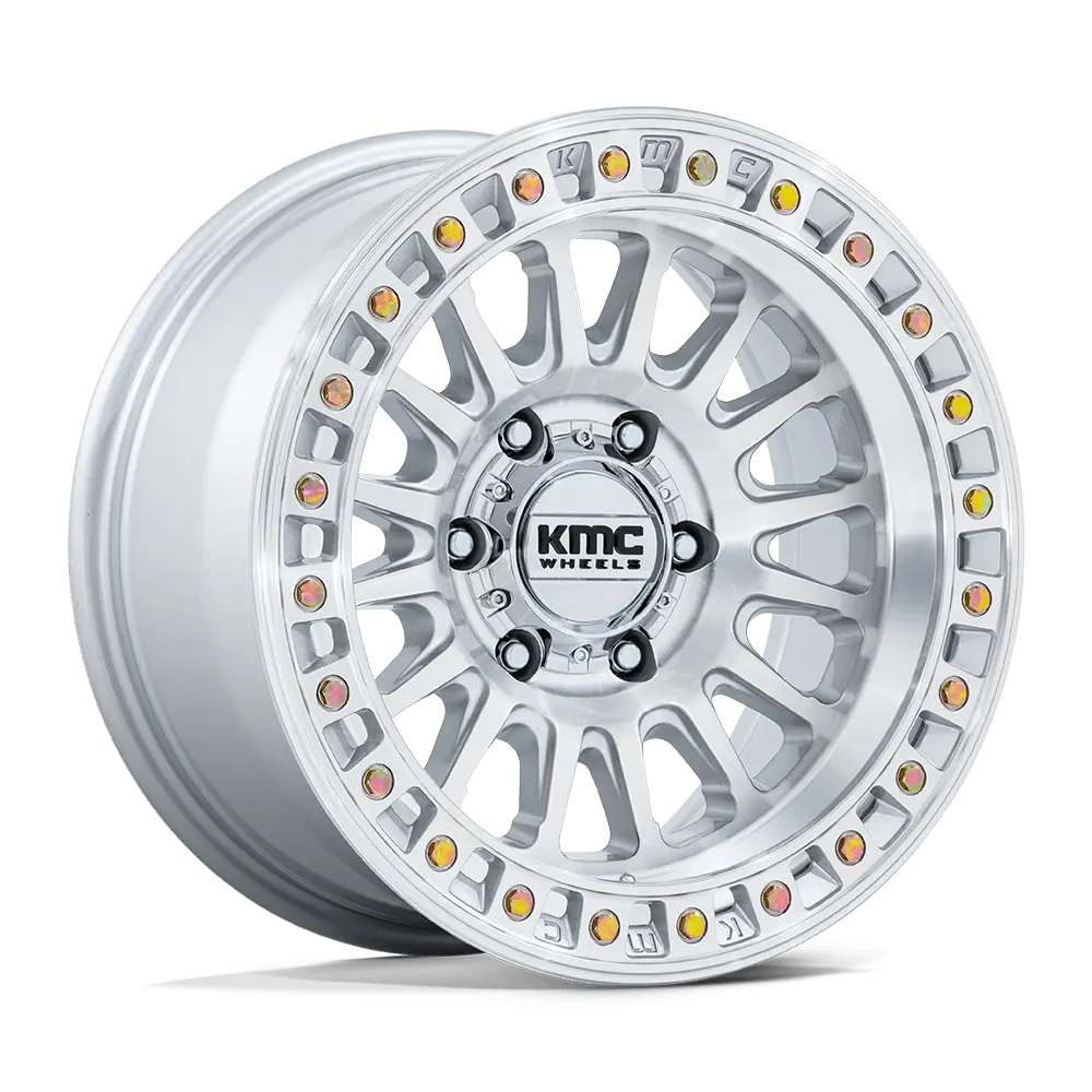 Kmc Km552 Gloss Silver W/ Machined Face Ims Wheel 1