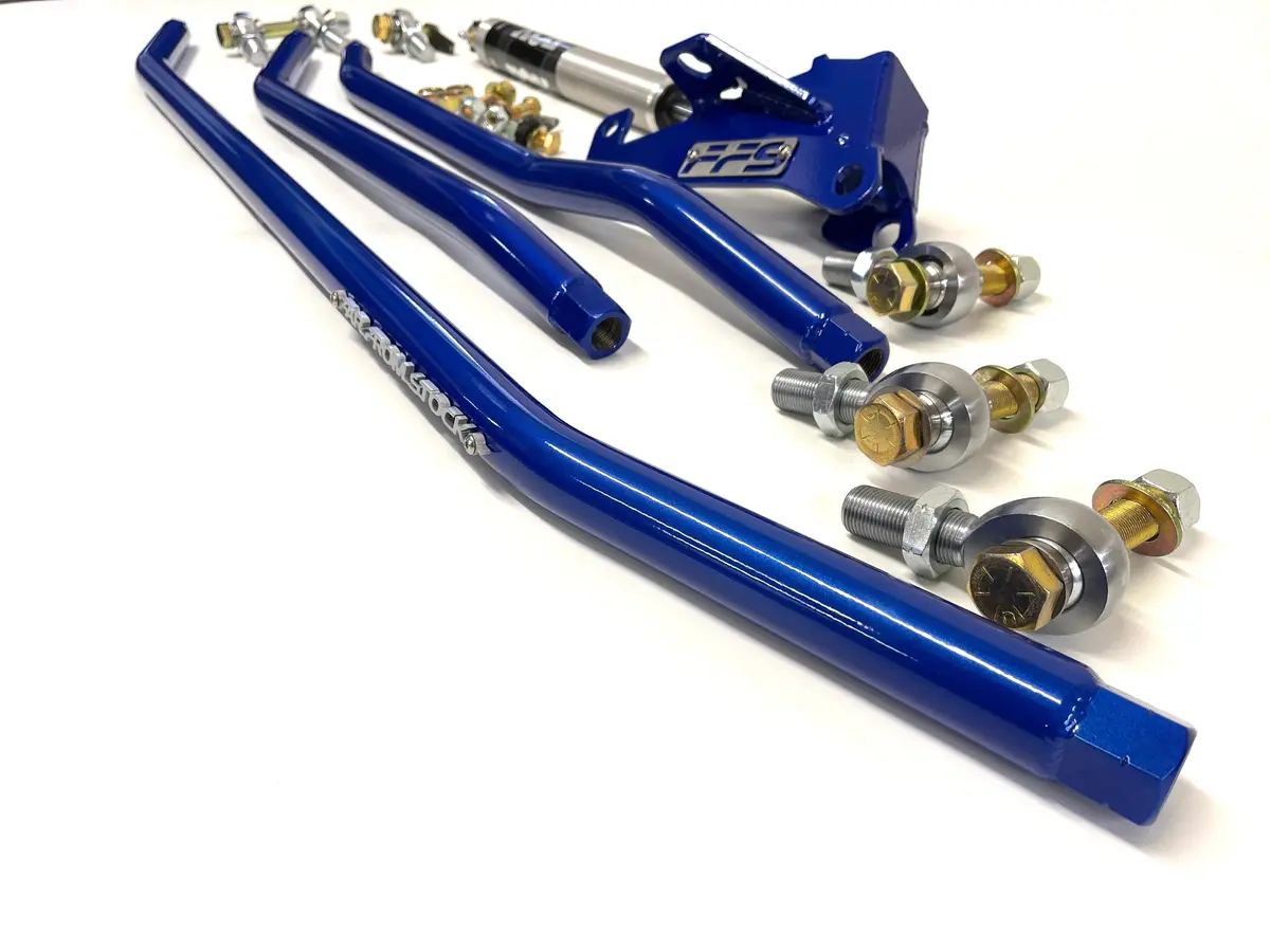 94-02 2Nd Gen Dodge Ram 2500/3500 Tie Rod/Drag Link/Track Bar/Drop Bracket Steering Combo 1