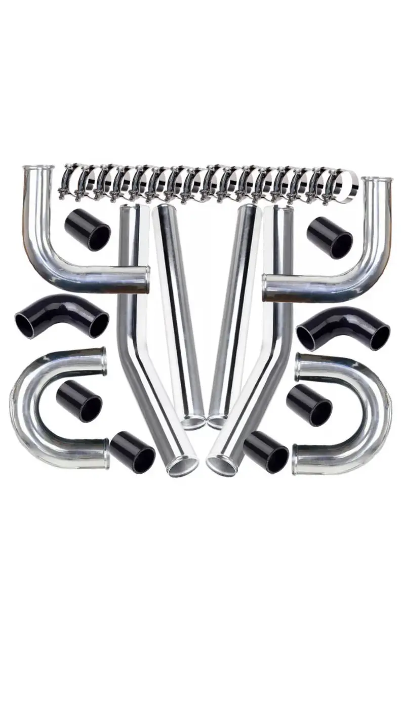 3” Universal 76Mm Polished Aluminum Intercooler Pipe Kit 1