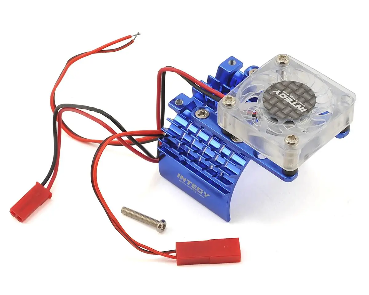 Team Integy 540/550 Motor Heatsink & Cooling Fan (Blue)  (Intc22470bl) 1