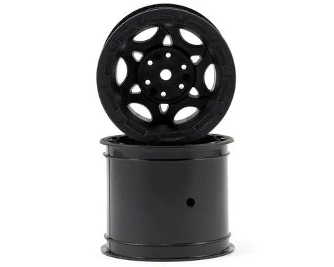 Jconcepts 12Mm Hex Tense 2.2" Stampede/Rustler Electric Rear Wheel (2) (Black)  (Jco3336b 1