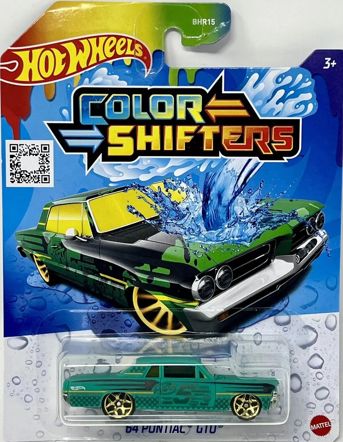 Hot Wheels 1:64 Color Shifters # '64 Pontiac Gto   (Bhr53-La14) 1