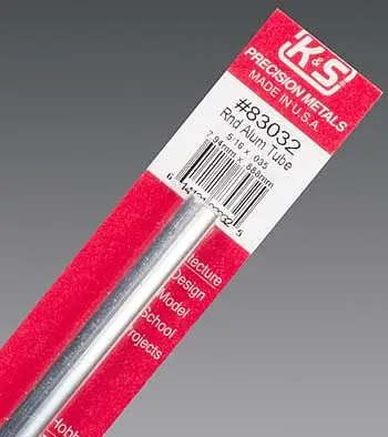 K+S Alum Tube 5/16X12".035" (K+S83032) 1