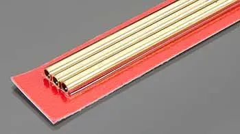 K+S 5Mm X 300Mm Round Brass Tube .45Mm Wall (3)  (K+S9823) 1
