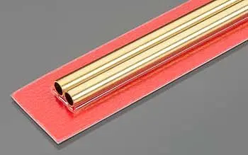 K+S 6Mm X 300Mm Round Brass Tube .45Mm Wall (2)  (K+S9824) 1