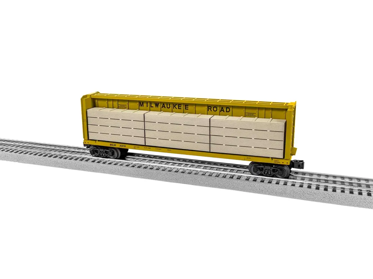 Lionel Milwaukee Road Standard O Centerbeam Flatcar #6318   (Lnl2043052) 1